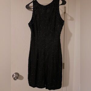 Laurence Kazar Paris-New York Vintage Black Beaded dress